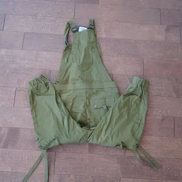 NWT Jonny Cota Studio CARGO OVERALLS IN GREEN Unisex Size XS